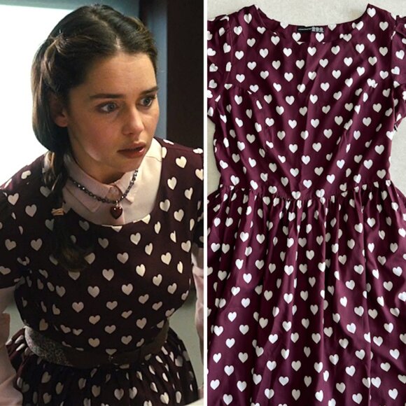 Atmosphere Primark Heart Print Dress ASO Louisa Clark - Picture 1 of 7